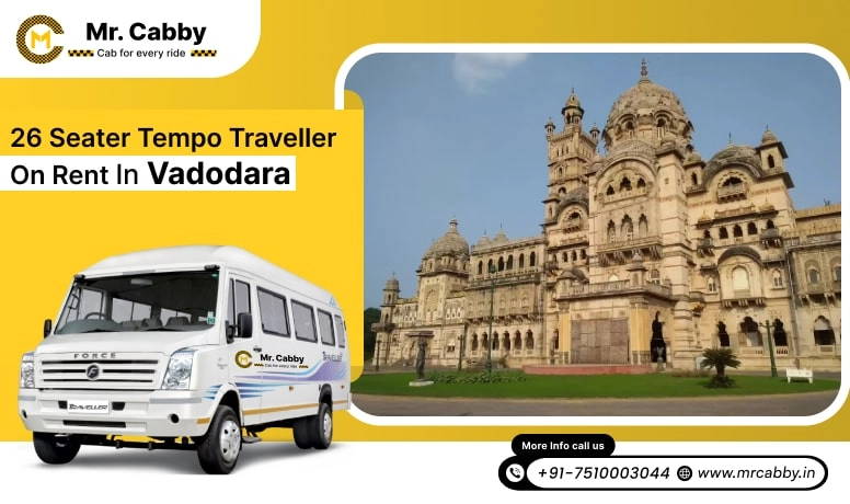 26 Seater Tempo Traveller on Rent in Vadodara