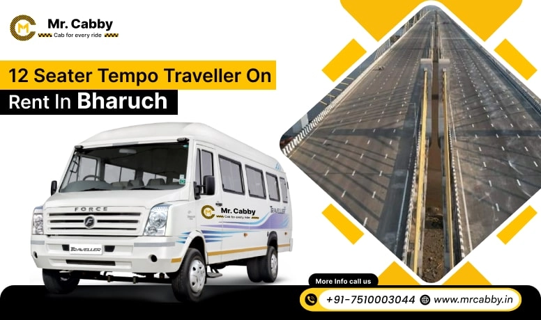 12 Seater Tempo Traveller on Rent in Bharuch