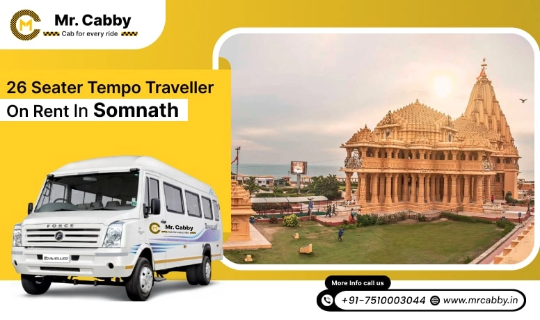 26 Seater Tempo Traveller on Rent in Somnath