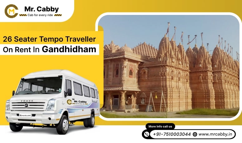 26 Seater Tempo Traveller on Rent in Gandhidham