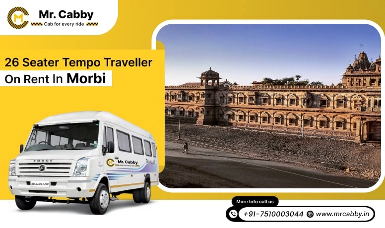 26 Seater Tempo Traveller on Rent in Morbi