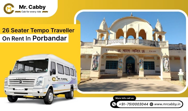 26 Seater Tempo Traveller on Rent in Porbandar