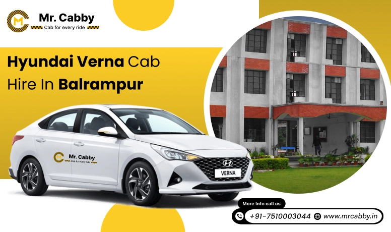 Hyundai Verna cab on rent in Balrampur