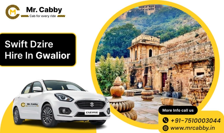Swift Dzire cab hire in Gwalior