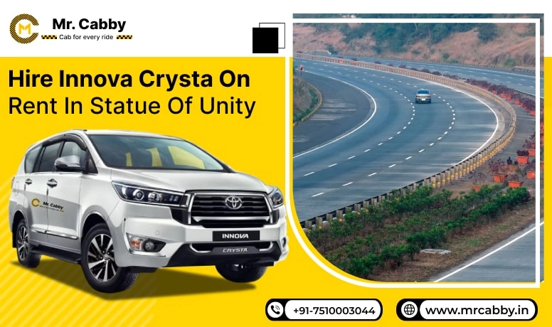 Innova Crysta on Rent in Statue of Unity