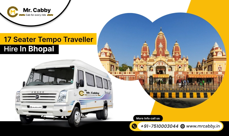 17 Seater Tempo Traveller on Rent in Bhopal