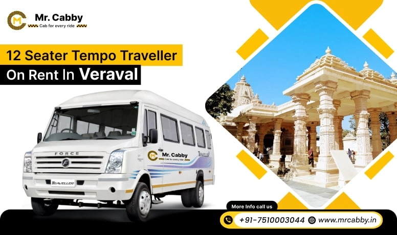 12 Seater Tempo Travellers on Rent in Veraval