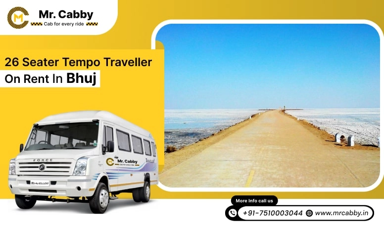 26 Seater Tempo Traveller on Rent in Bhuj