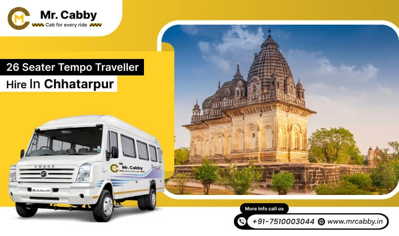 26 Seater Tempo Travellers On Rent in Chhatarpur