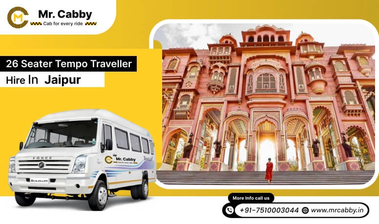 26 Seater Tempo Travellers on Rent in Jaipur