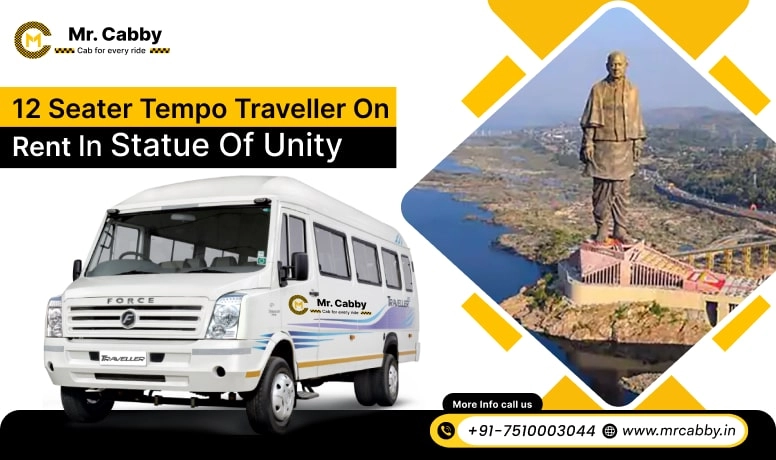 12 Seater Tempo Travellers on Rent in Statue of Unity