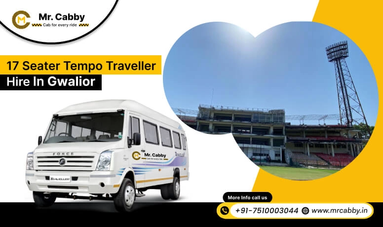 17 Seater Tempo Traveller on Rent in Gwalior